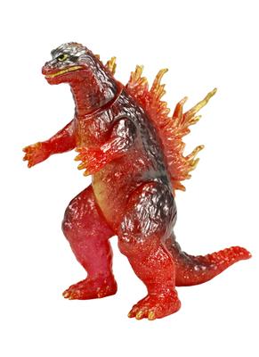 Ccp Godzilla Heat Ray, Serie mittlerer Größe, roter Glitzer, 120 mm, PVC-Weichvinylfigur [12. Ausgabe] (1999) Ver. Ca.. Vorlackiert