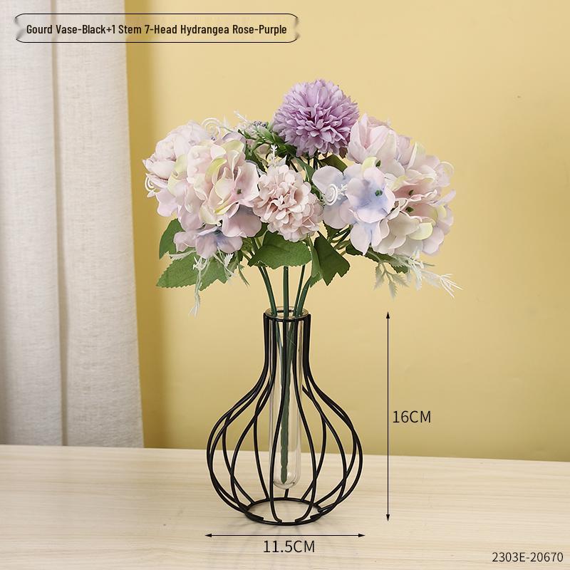 Minimalist Transparent Glass Vase for Creative Flower Arrangements In Living or Dining Rooms