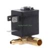 24TE Cannula N/C AC 230V G1/8" Brass Steam Air Generator Water Solenoid for Valve Cof