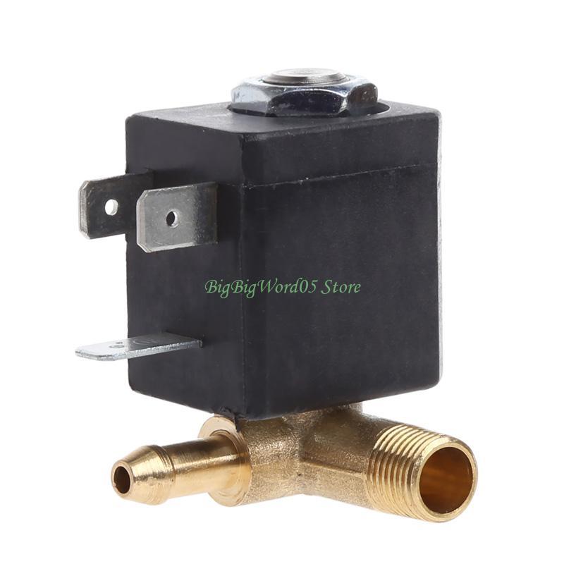 24TE Cannula N/C AC 230V G1/8" Brass Steam Air Generator Water Solenoid for Valve Cof