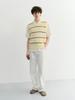 Deonseuteupomaen Chunky Striped Knit Vest_Unisex_Udsw6B130_Butter