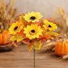 Seasonal Harvest Stem for Fall Vase Styling, Artificial Arrangement Piece for Table Display and Holiday Hosting