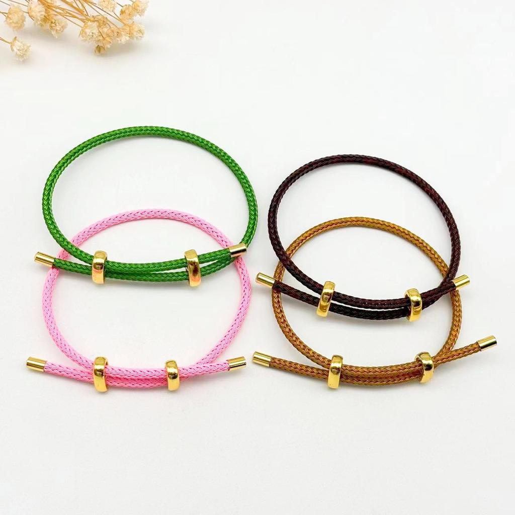 DIY Verstellbares Perlenarmband aus Stahldraht mit 8-Figur-Schnalle