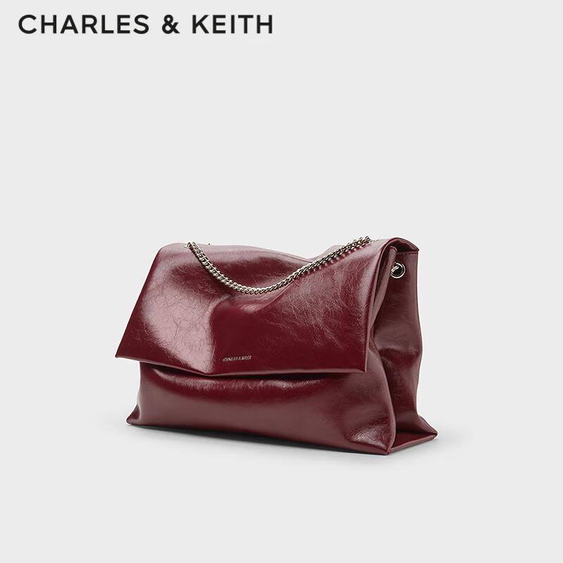 CHARLES&KEITH Large Soft Chain Messenger Shoulder Bag