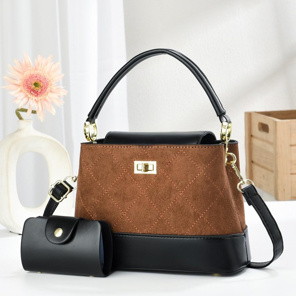 Classic Mini Pu Water Bucket Handbag With Zipper Pocket For Casual Outings