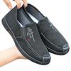 Old Beijing Cloth Shoes Men's High-end Non-slip and Wear-resistant Soft-soled Shoes One-pedal Elderly Shoes Casual Shoes Work Canvas Shoes