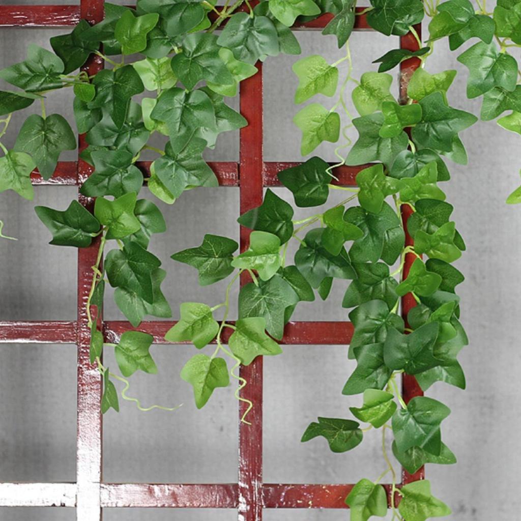 Decorative Rattan Faux Leaf Vines for Air Conditioning Pipe or Shopping Mall Display