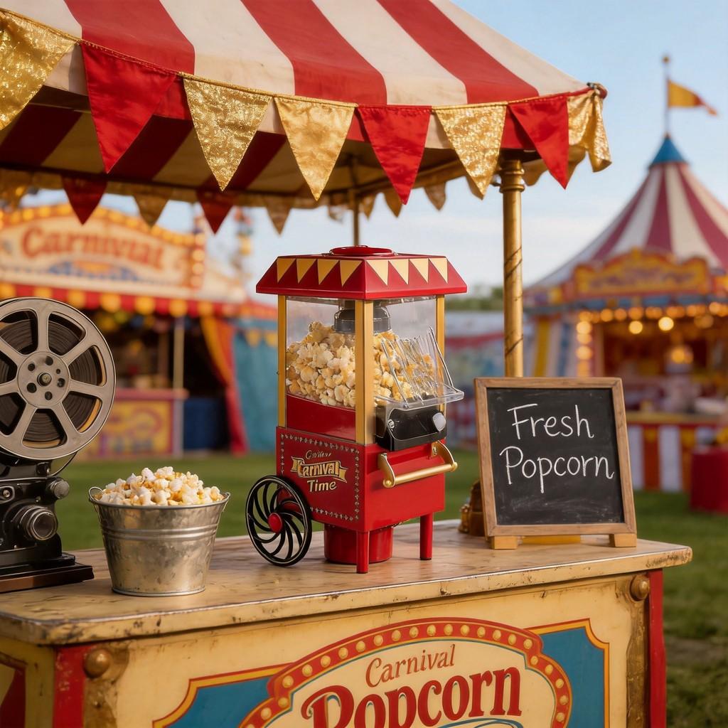 Pony Car Popcorn Machine With Electric Heating For Childrens Play And Party Fun