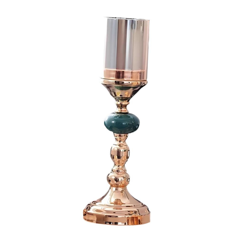 European Style Candle Holder Sturdy Candelabra for Parties Table Centerpiece European Styles Hollow Vintage Candle Holder