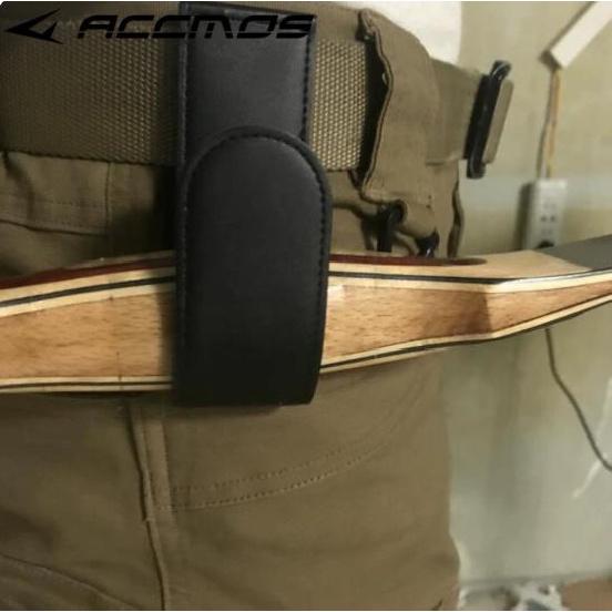 Archery Bow Waist Simple Arrow Quiver Leather Arrow Bag Pouch Recurve Traditional Bow Quick Carry 5