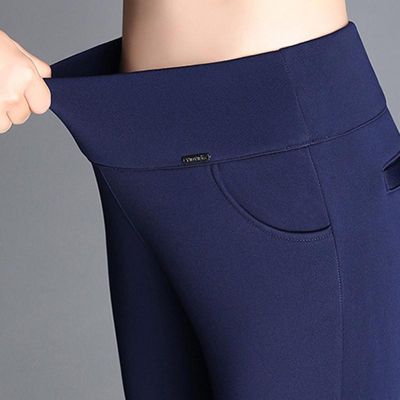 Plus Samt dicke warme Leggings tragen Herbst und Winter hohe Taille große elastische Damenhosen