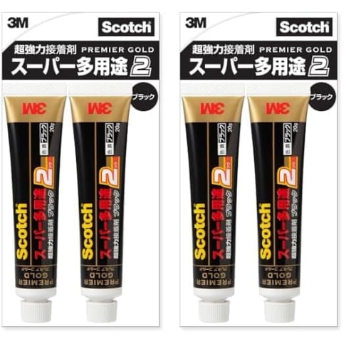

[.co.jp limited] 3M скотч суперсильный клей Premier Gold Super Versatile 2 черный 20 г x 2 бутылки 9006 (х 2)