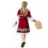 Children's Girls Halloween Little Red Riding Hood Costume Princess Dress Cosplay Dress Suit Women's Clothing