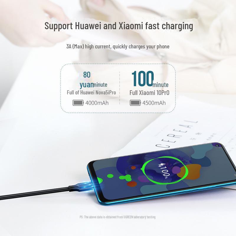 Cablu Încărcător Rapid de Mare Viteză Greenlink USB 3.0 la Type-C 3A, 2m