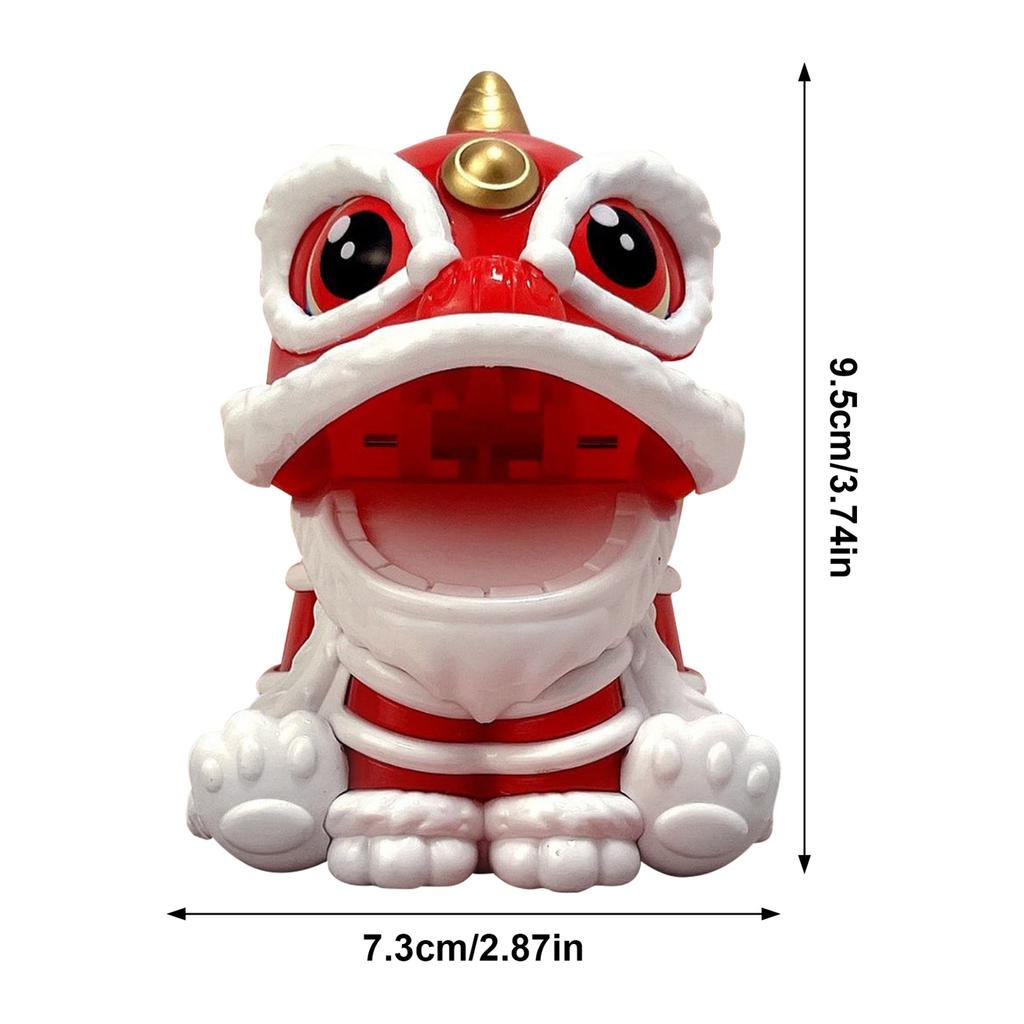 Cute Dashboard Car Accessories Desk Decor Chinese Lion Shaking Head Solar Power Cute Car Ornament Chinese Decorations Dashboard