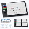1660pts Solderless Breadboard 4 Bus Strips Electronic Circuit Board Bread Board Kit  Electronics