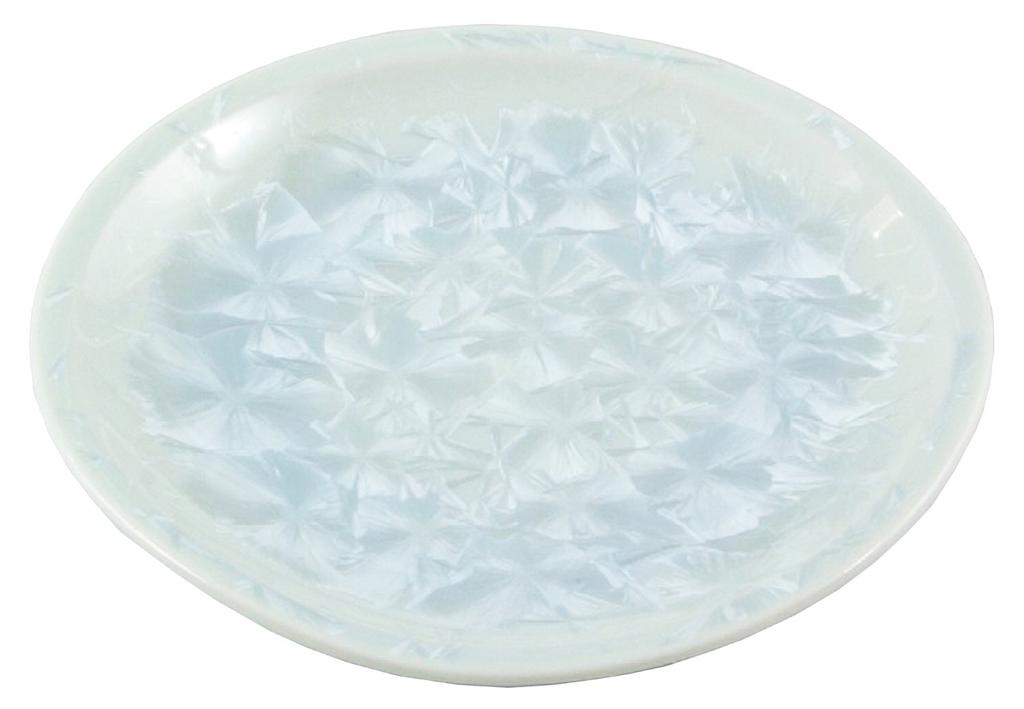 Kyo-yaki Kiyomizu-yaki Touan Kiln Individual Serving Plate, Flower Crystal (White) kta369-02