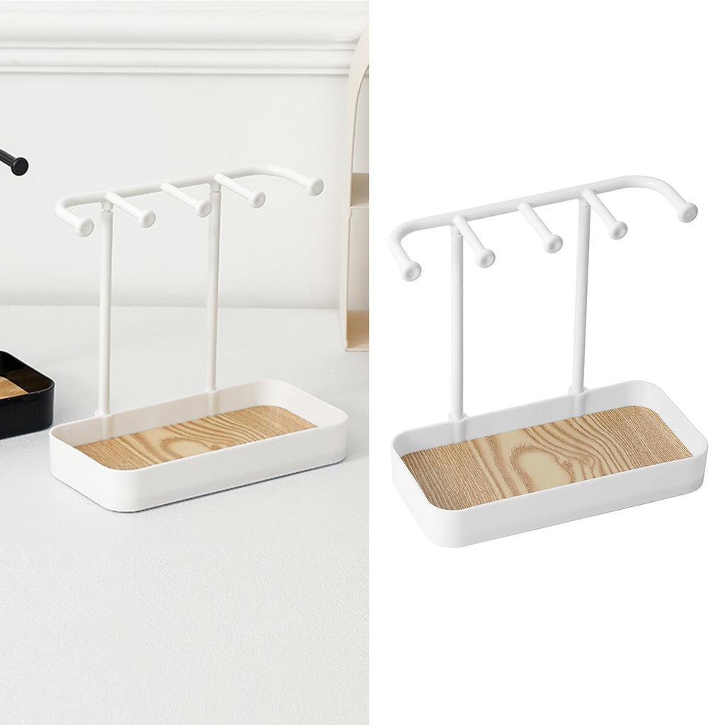 Desktop Jewelry Stand Space Saving PP Multifunctional Jewelry Organizer Rack for Earring Necklace