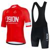 2026 Red Cycling Jersey Sets for Men, Bicycle Clothing Suits, Quick Dry Short Sleeve Bike Uniform, Maillot Ciclismo, Summer