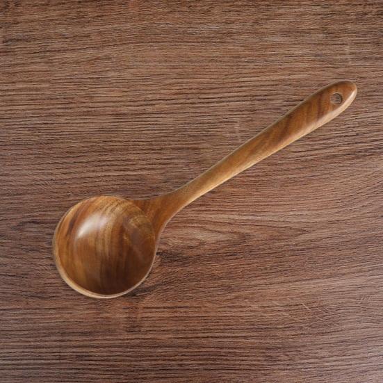 Wooden Cooking Utensils Cooking Spatulas Soup Ladles And Rice Spoons Nonstick Kitchen Tools for Comfortable Grip And Easy Cleaning