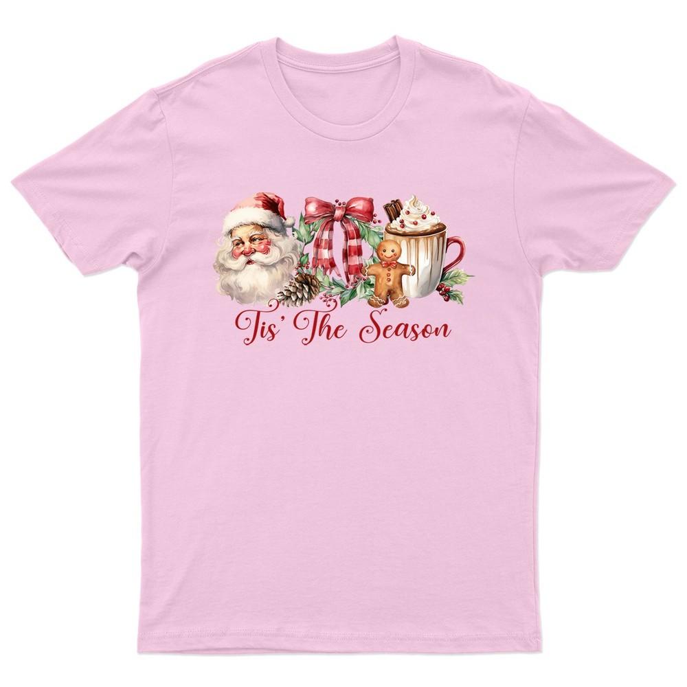 Tis The Season Christmas TShirt Unisex Gift Retro Seasonal Funny Xmas Santa i