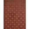Modern Embossed Rug In Rosy Terra Cotta Red 120x170