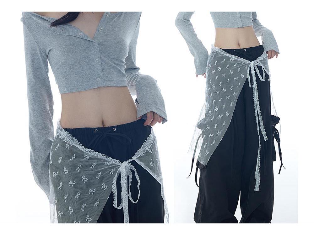 2025 Grey Women's Slim-Fit Long-Sleeve Short Top - Stylish Autumn Design
