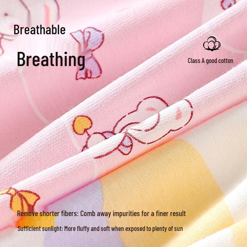 Bingxue Mumu Girls' A-Class Cotton Antibacterial Boxer Briefs
