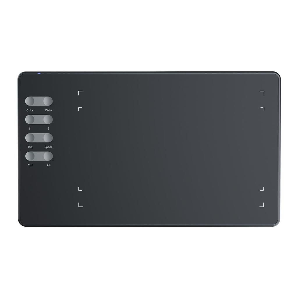 Graphics Drawing Tablet 195x122mm Active Area with 16384 Pressure Levels 8 Shortcut Keys and Stylus OTG Adapter for Win