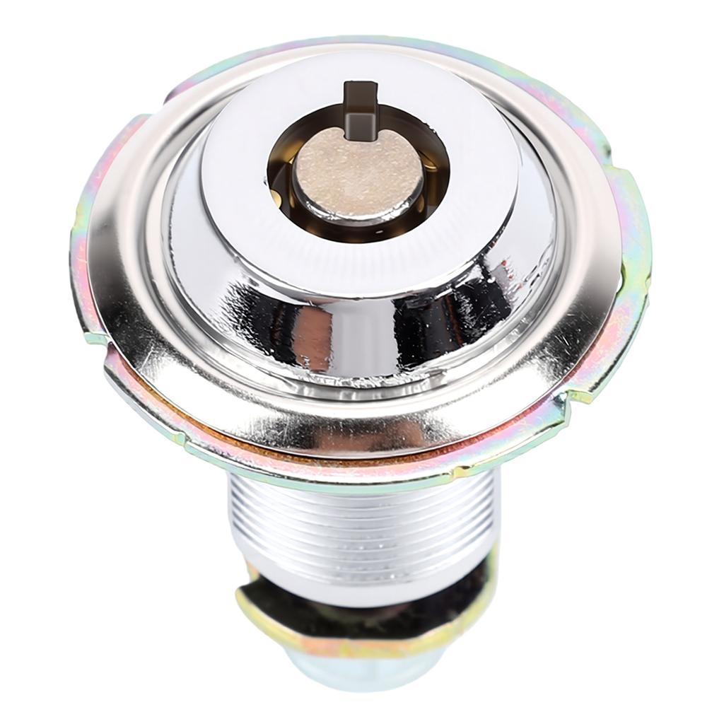 Tubular Lock Zinc Alloy Round Door Cam Replacement Lock for Arcades Game File Cabinet 27x17mm   1.06x0.67in