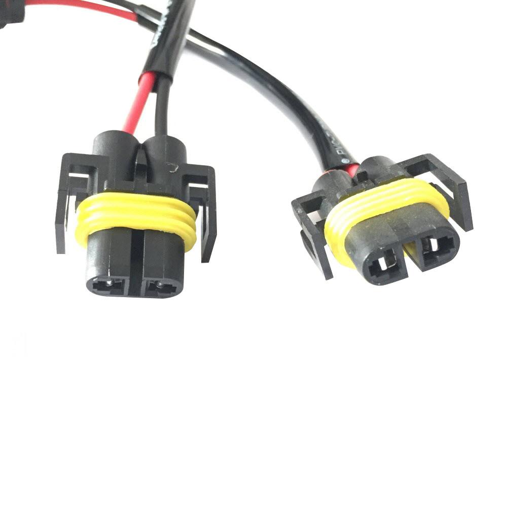 2 Pieces H11 (or H8/880/881) to H16 (or 5202/ PSX24W) Wiring Pigtail Conversion Harness Connector Wire Adapter Socket Plug Cable