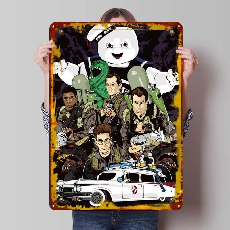 Classic Movie Metal Poster Wall Art Mural Custom Vintage Metal Tin Signs for Wall Art Decoration Man Cave Room Wall Sign Deco