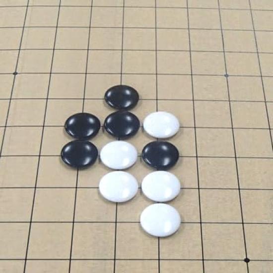 Go Board Set Plastic Go Stones and Mini Square (9x13 Board, (6mm) Case)