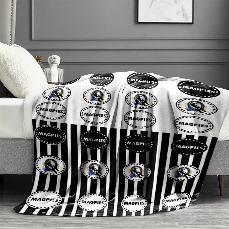 Football Club Print Blanket - Soft & Comfortable, for Bedroom, Travel, Sofa, Home Decoration - Birthday Christmas Gift for Friend