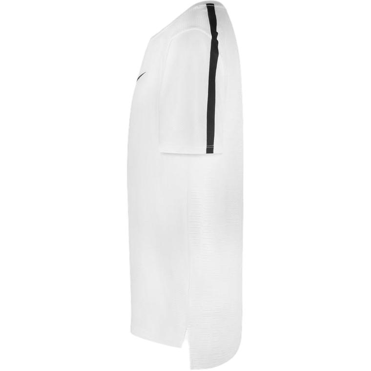 Nike Striped Solid Color Logo Print Round Neck Short Sleeve T-Shirt Kids tops White DO7092-100