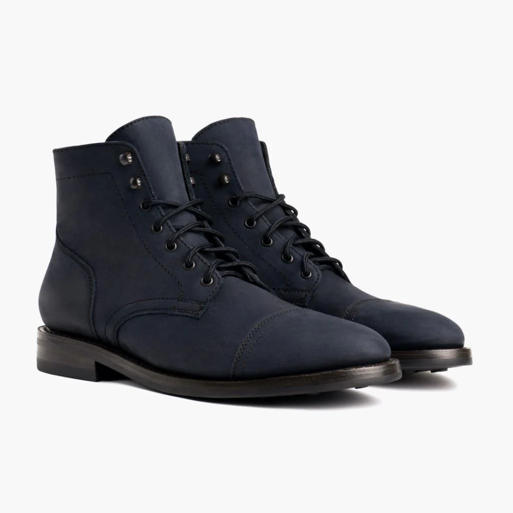 TEMU American retro round head tooling Martin boots high-top locomotive shoes men's shoes