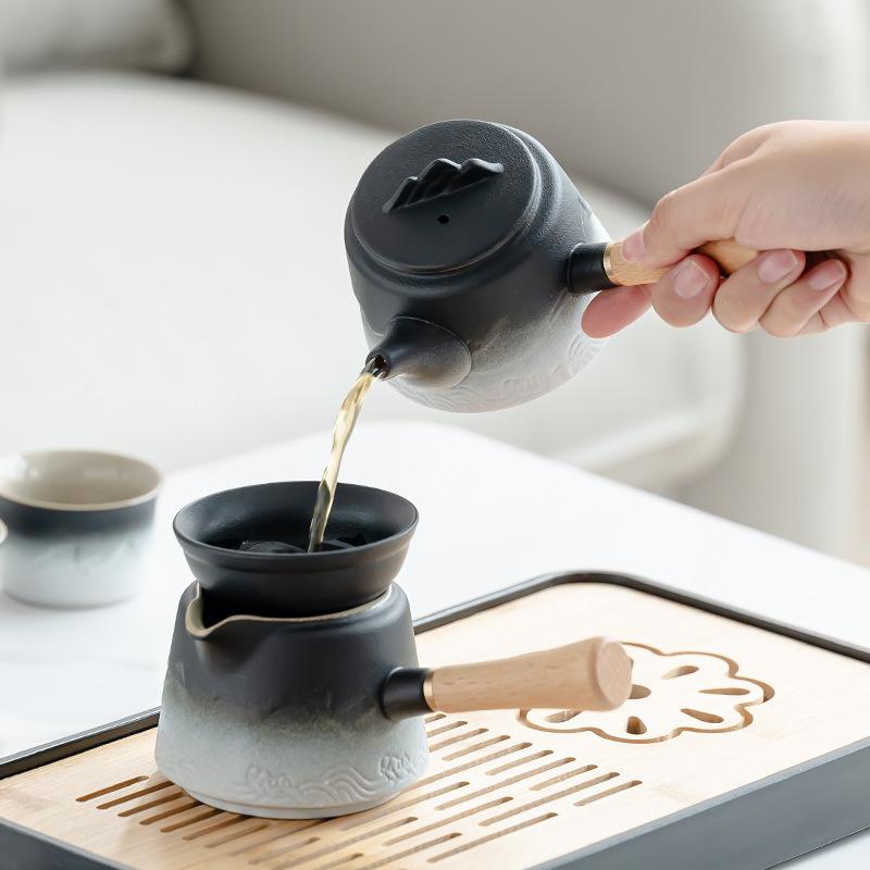 Household Kung Fu Tea Set, Portable Outdoor Travel Tea Set, Complete Set of Teapots, Business Gifts, Free Printing