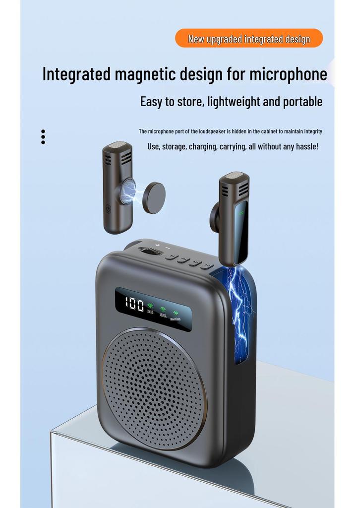 Portable Wireless Bluetooth Loudspeaker & Microphone for Teaching, Tours, and Promotions - Little Bee Megaphone