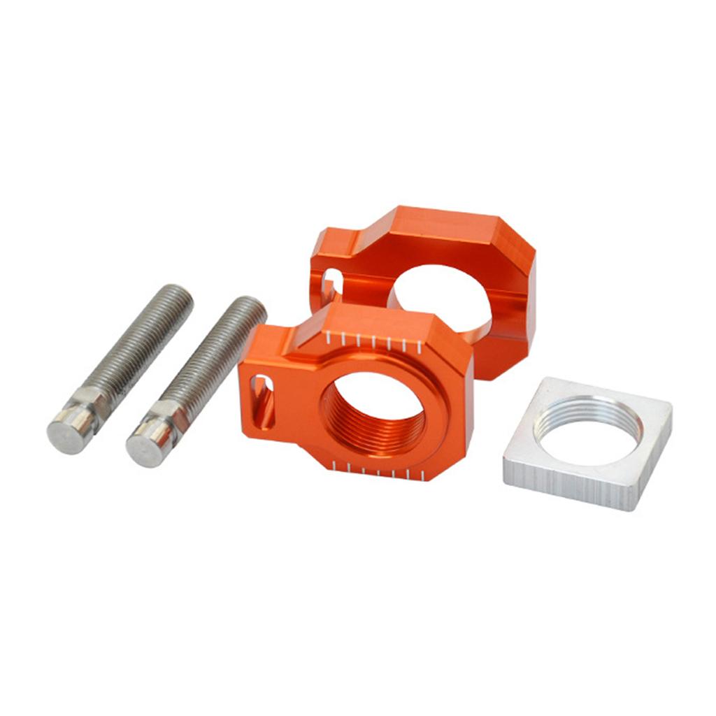Upgraded Axle Block Chain Adjuster Motorcycles Rear Axle Block Chain Adjuster Easy Installs for 125-450SX/SXF/XC/XCF