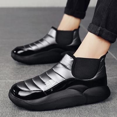 Mode Mode Wasserdichte Schnee Stiefel Hombre Dicken Boden Warme Plüsch Fell Stiefeletten Herren Botines Männer Stiefel 2024 Winter Baumwolle Schuhe