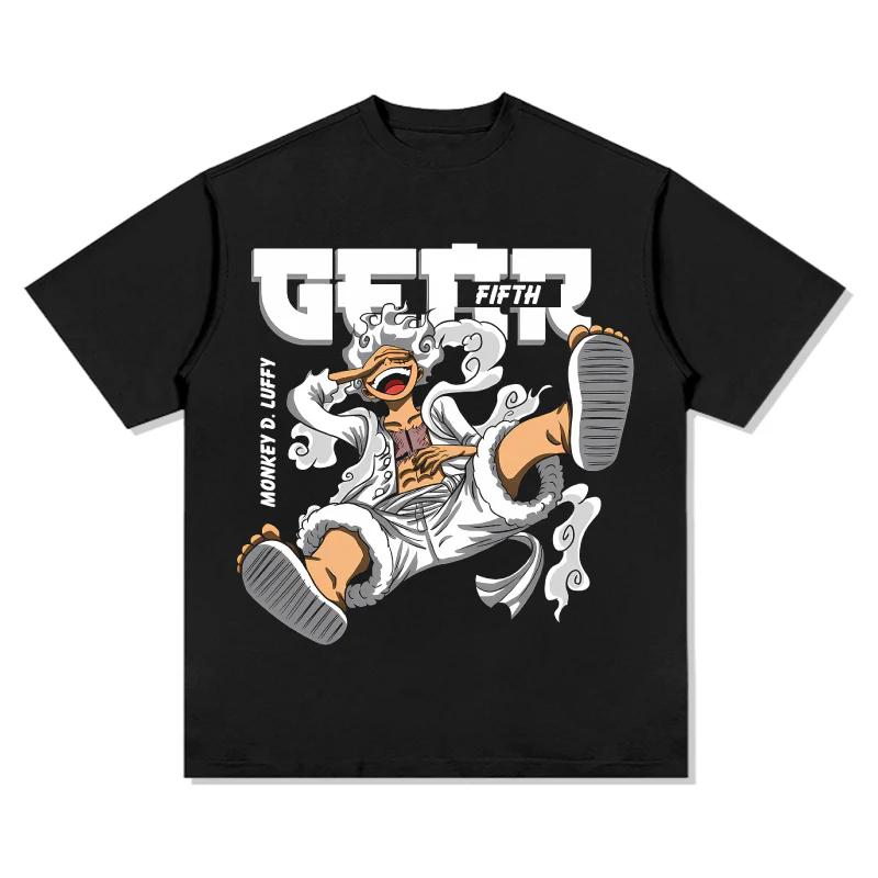 

One Piece Monkey D Luffy Gear 5 TShirt Men Women Y2K 100 Cotton Graphic Print Casual Crew Neck Streetwear Short Sleeve Tee S