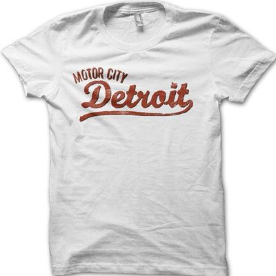Motor City Detroit Klassisch Retro Motorsport Oldtimer T-Shirt 06152