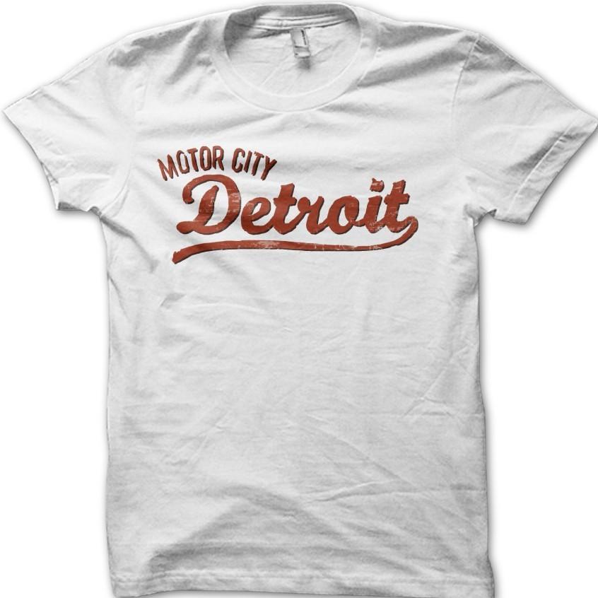 Motor City Detroit Classic Retro Motorsport Vintage Car T-Shirt 06152