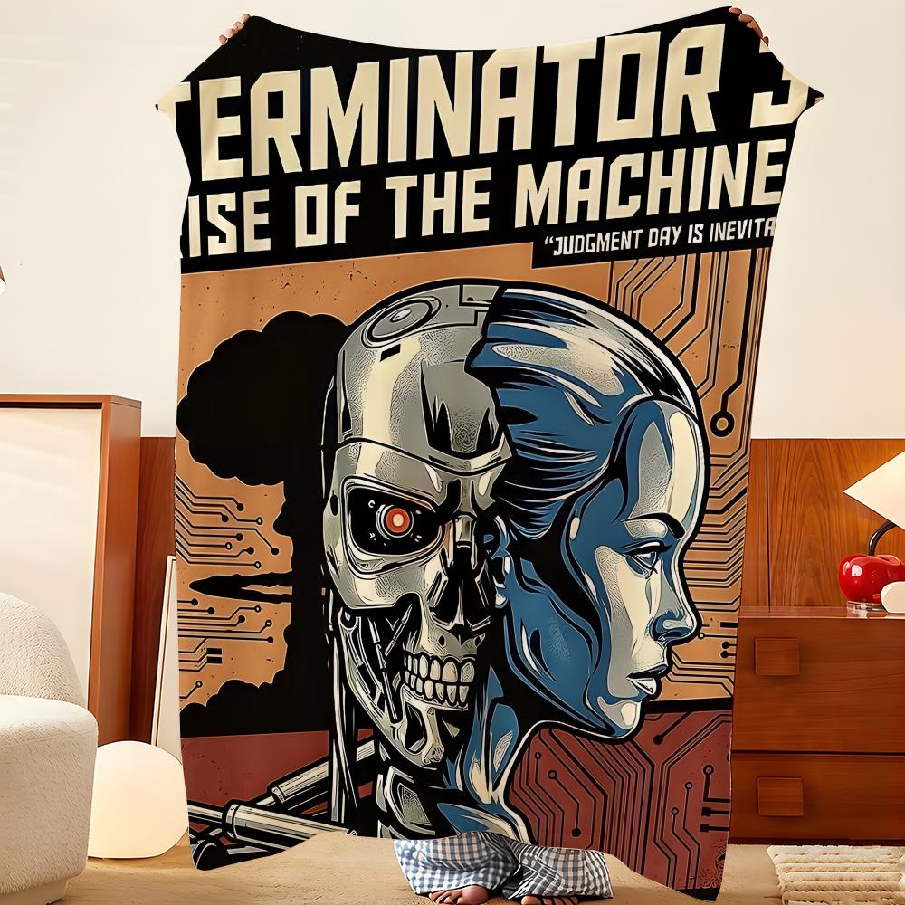 Film T-Der T-Terminator Wurf Flanell Decke, Leicht Gemütlich, Strapazierfähig Waschbar niedlich Cool