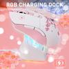 DAREU Gaming Mouse Wireless Cherry Wireless USB Connectable Lightweight 85g Ergonomic Cute Sakura 12000DPI Charging Dock Included Programmable EM901X