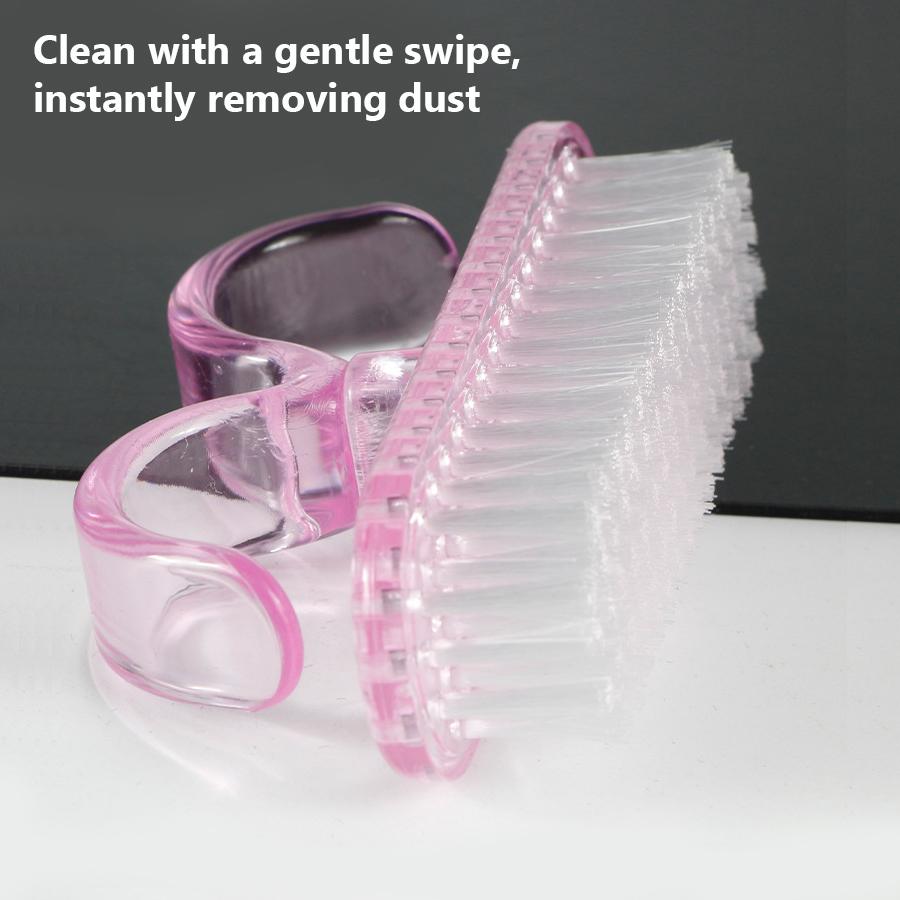 Multi-Functional Acrylic Nail Cleaning Brush, Dust Powder Removal Tool for Manicure and Nail Art