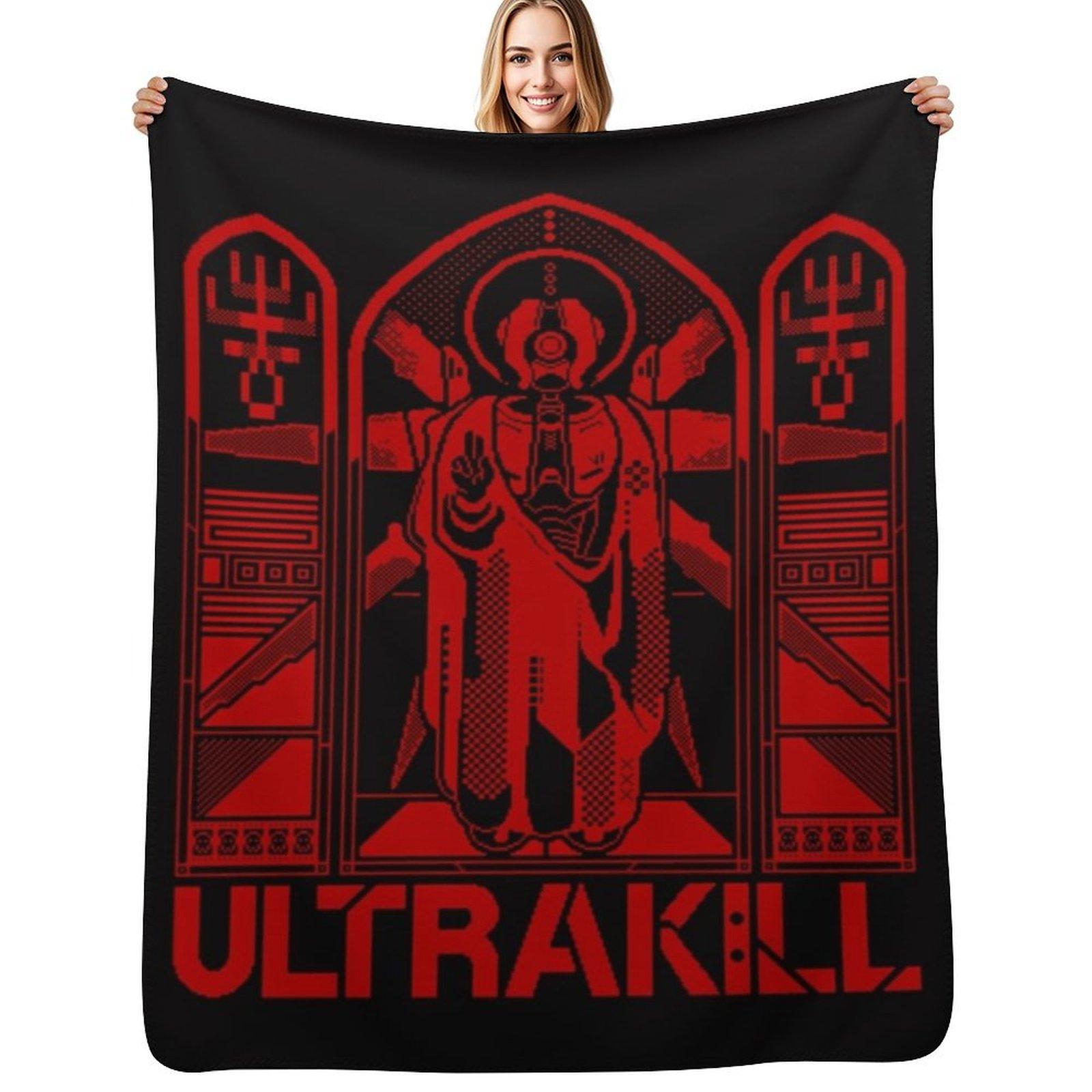 Ultrakill V2 - Gabriel Ultrakill Throw Blanket Stain Resistant Cozy Warm Blanket Size: 75*100cm, Weight: 230 GSM