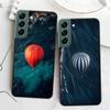Drifting in a Hot Air Balloon's Serene Embrace Phone Case For Samsung Galaxy S22 S25 Ultra S21 S10 Plus S26 Edge S20 S23 S24 FE