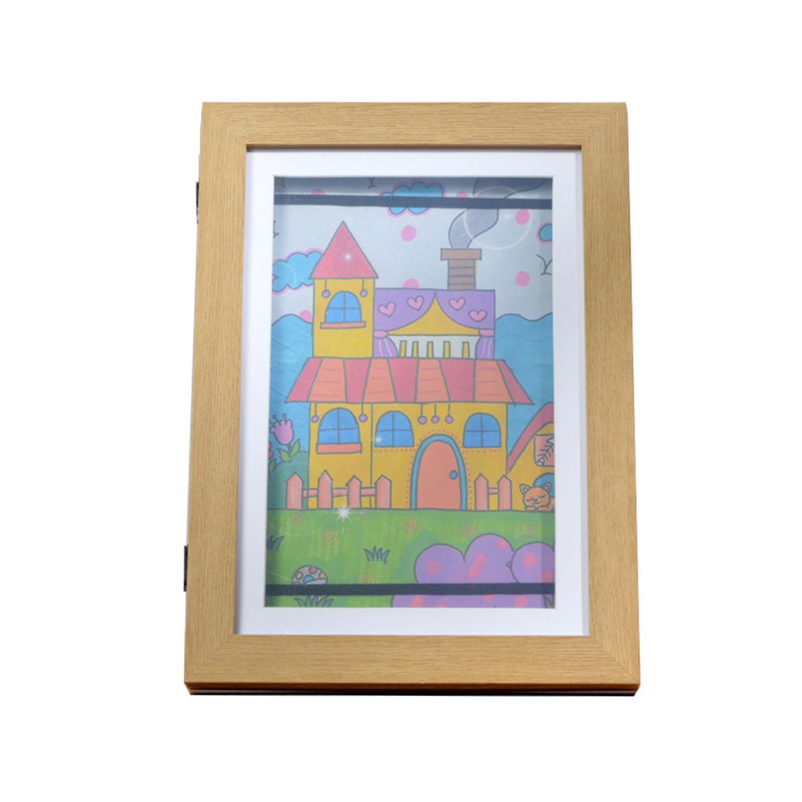 

Детские рамки для искусства Магнитные с передней загрузкой Сменные Детские Frametory для постеров, фотографий, рисунков, картин для показа разноцветный