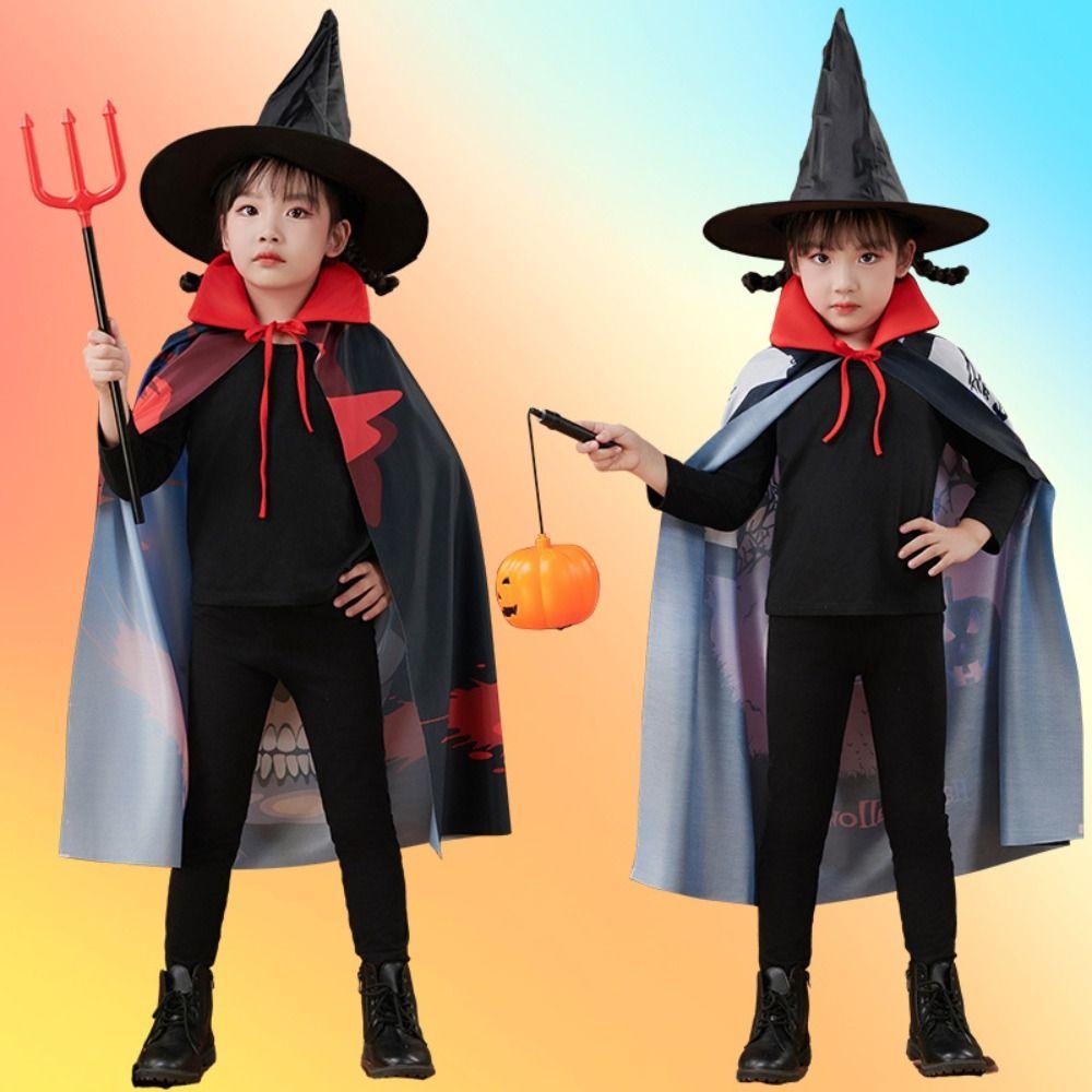 Mystical Cosplay Costume Set Fantasy Magician Cloak Funny Halloween Cloak  Children